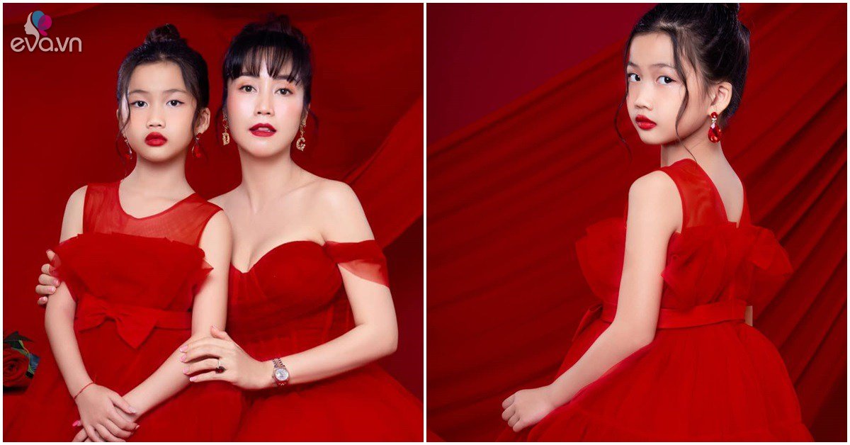 Oc Thanh Van’s 9-year-old daughter is as beautiful as her mother, as luxurious as a child model