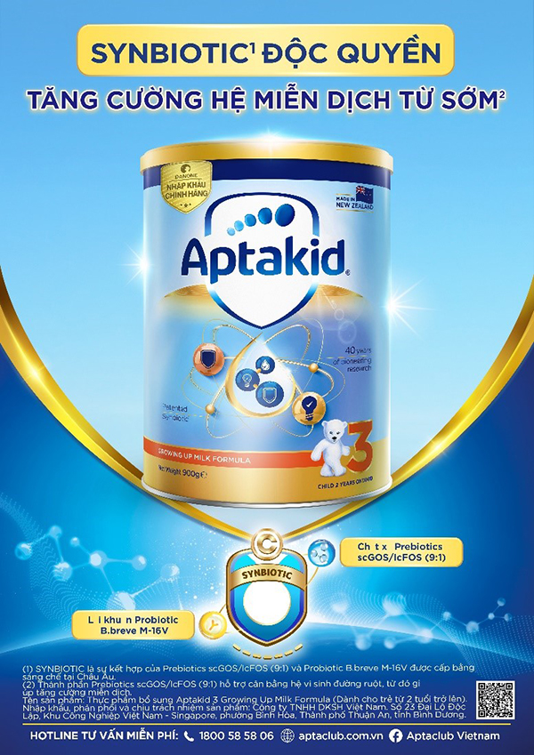 Aptakid 3 giúp tăng cường miễn dịch cho trẻ, trọn vẹn dưỡng chất từ New Zealand - 2