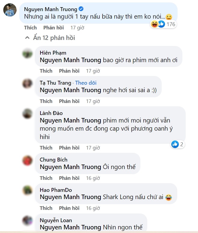 Manh Truong's wife shows off delicious rice and sweet soup, the actor's comment is curious - 4