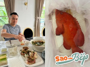 Bếp Eva - Chi Bảo khoe món ăn với cá đỏ lạ mắt, hóa ra là loại quý hiếm giá đắt