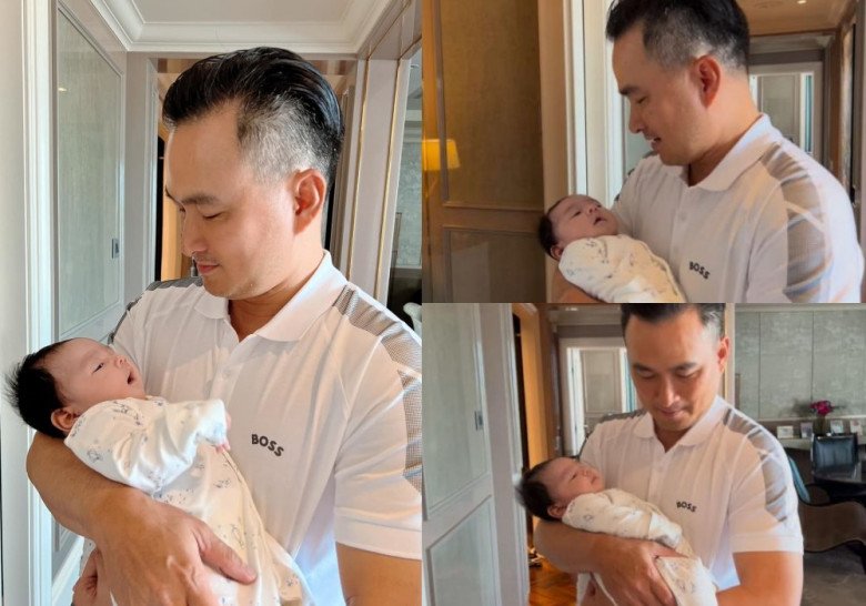 The second time being a father after 21 years, Chi Bao still raised his son well, bought a car of tens of billions to carry his son - 3