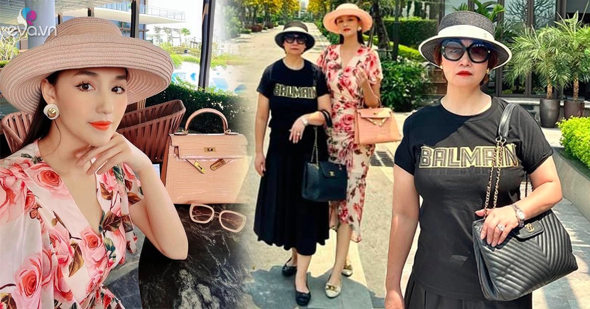 La Thanh Huyen’s biological mother dressed up to buy land, her daughter carrying a Hermes bag was also far behind