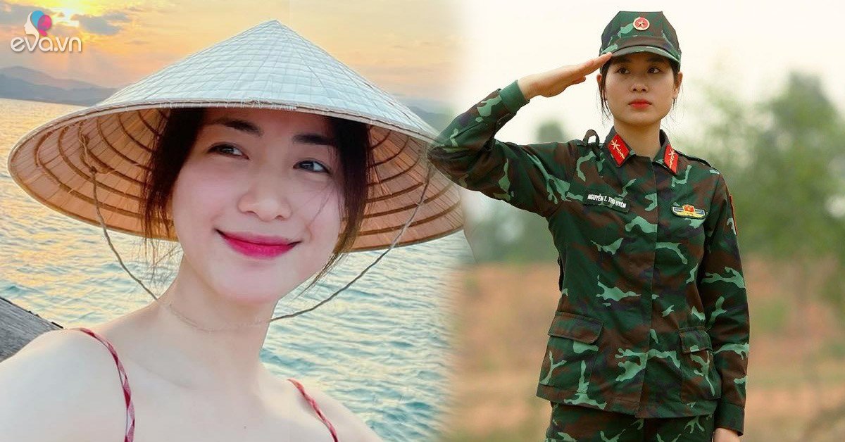 The female soldier has a skin as white as a grapefruit, making Hoa Minzy also praise