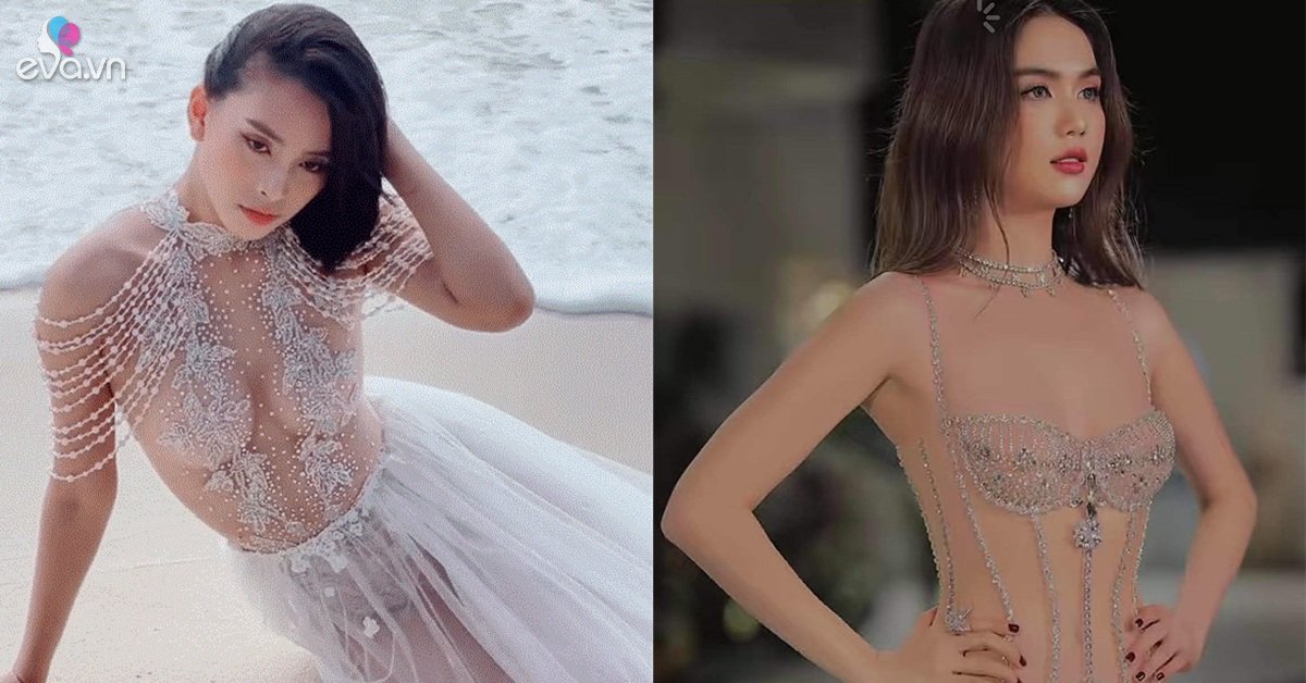 Tieu Vy wears a piercing dress with stones to cover her first round, compared to the series of seniors, it’s nothing