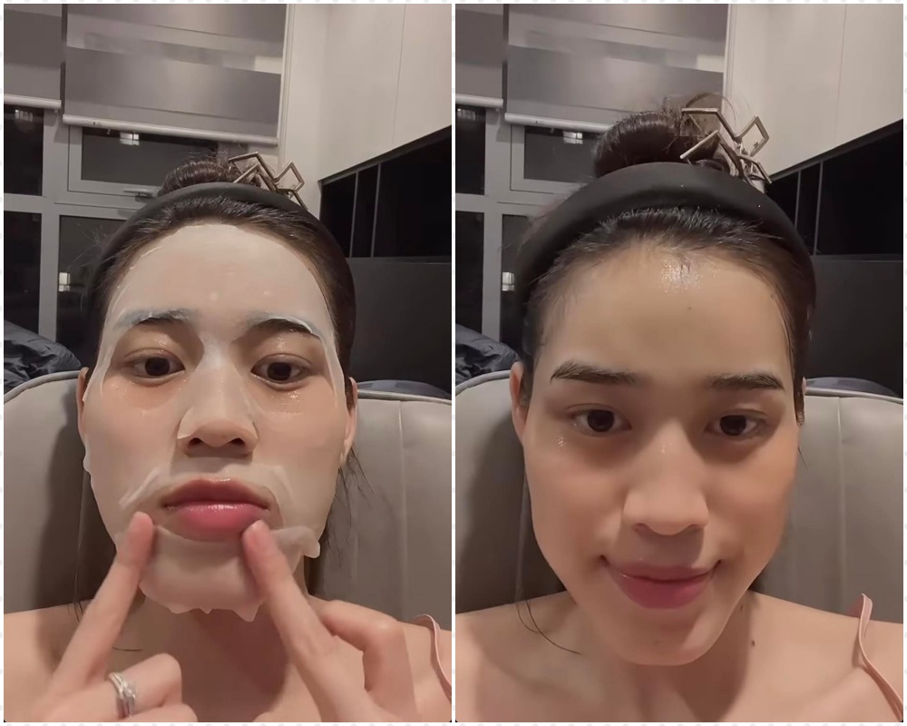 Returning after Miss World, Do Thi Ha takes care of her skin like Pham Bang Bang despite the age difference of 20 years - 1