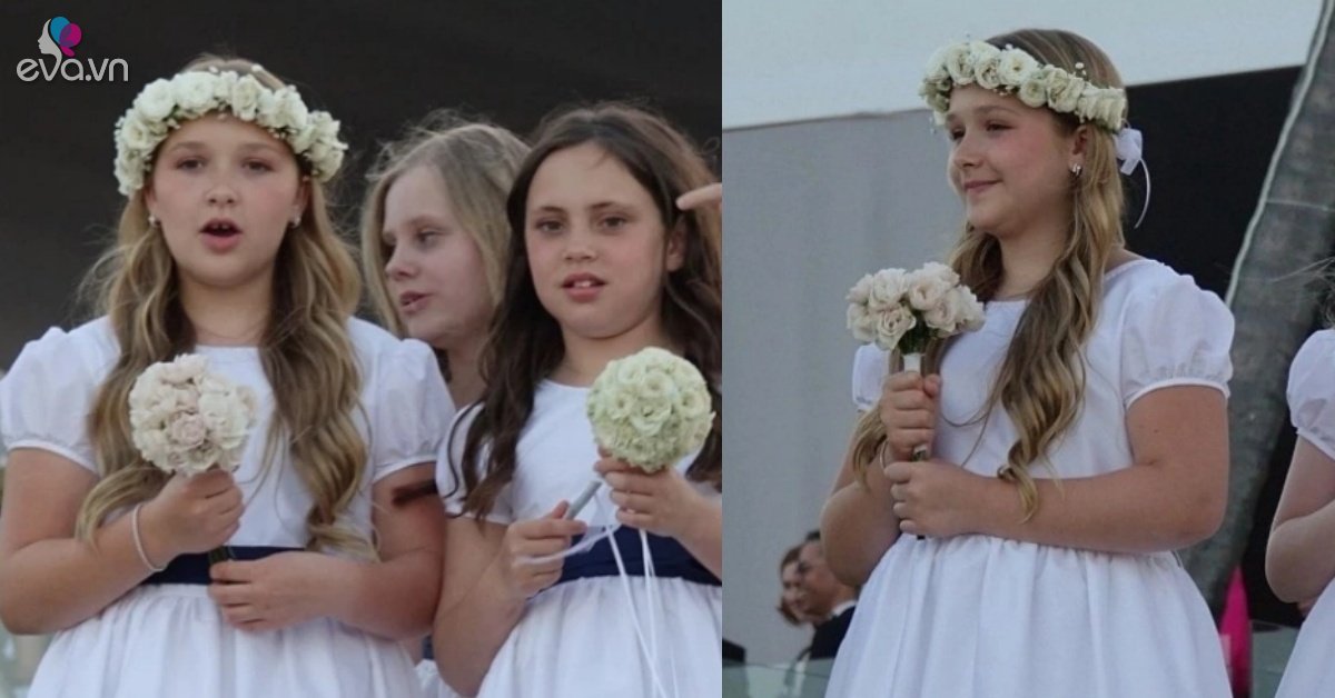 Harper Beckham – The most beautiful and lovely bridesmaid at today’s wedding
