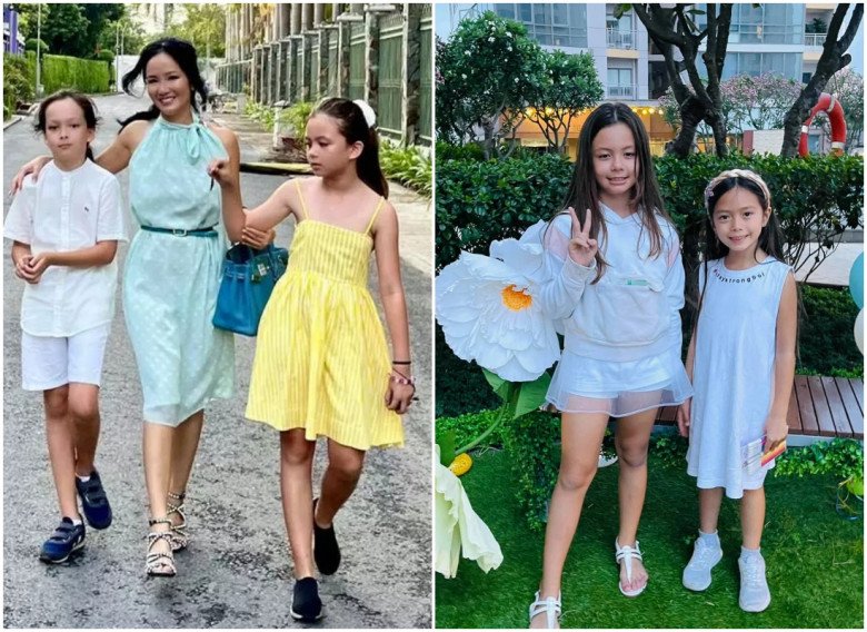 Showing off her sharp edge Ha Kieu Anh, Hong Nhung's mixed-race daughter stands out, 10 years old already has the beauty of Miss - 4