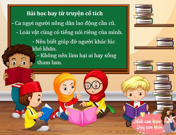 Những câu chuyện cổ tích thế giới dạy các bạn nhỏ bài học sâu sắc dành cho bản thân.