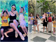 Làm mẹ - Con út 2 tuổi lần đầu xuất ngoại, Đoàn Di Băng bao trọn gói đưa 3 bảo mẫu đi cùng