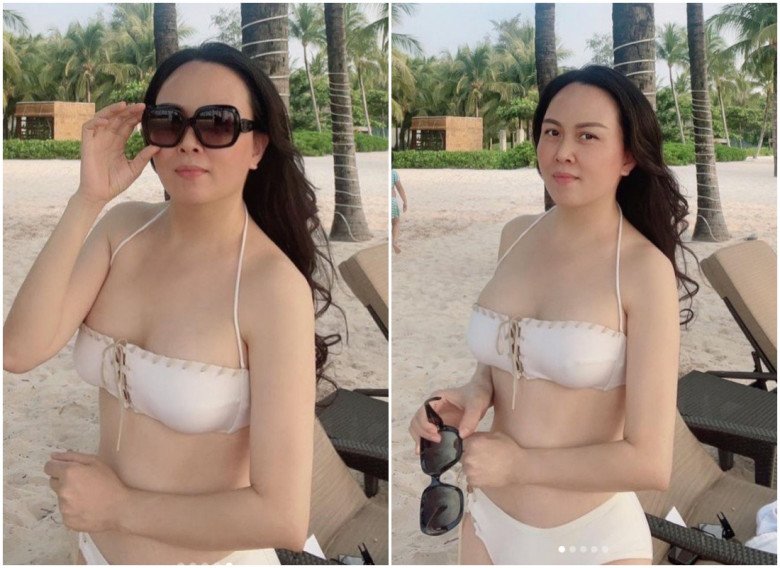Phuong Chanel wears a swimsuit to let her figure out, showing off her youngest daughter, the younger she gets, the younger the mother - 6