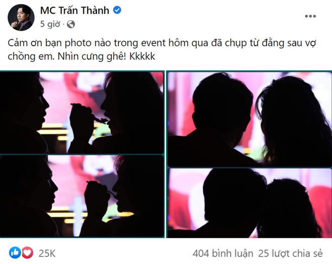 Tran Thanh was caught in love with Hari Won in public, acting similar to Truong Giang - 1