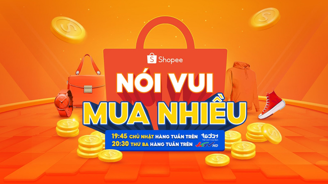 Nói Vui Mua Nhiều là chương trình giải trí kết hợp mua sắm từ Shopee, mang đến phút giây thư giãn đầy tiếng cười cùng “bữa tiệc” quà tặng, voucher “thịnh soạn” cho khán giả.