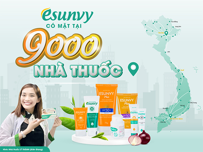 Esunvy - dược mỹ phẩm Việt có mặt ở gần 9000 nhà thuốc - 1
