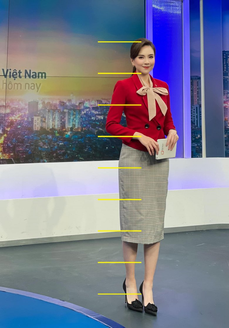 Possessing a body ratio of amp;#34;8 heads amp;#34;, MC Mai Ngoc is the beauty with the best body on VTV - 3