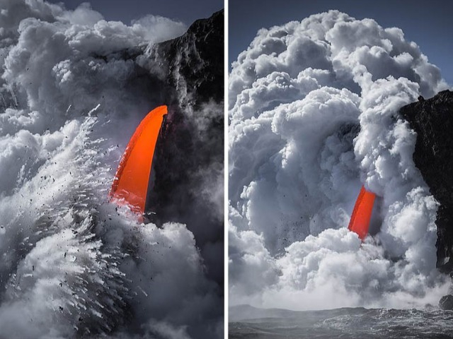 Những hình ảnh tuyệt đẹp về ngọn núi lửa vừa mới phun trào ở Hawaii