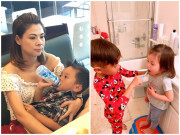 Làm mẹ - Ở Việt Nam có penthouses 14 tỷ, Thanh Thảo sang Mỹ tự làm việc nhà, chăm con