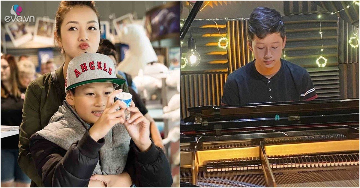 14-year-old son Jennifer Pham Quang Dung is very good at the piano, and the music producer closes the single