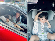 Làm mẹ - Cường Đôla giận dỗi vì Đàm Thu Trang chở con gái trên siêu xe 10 tỷ