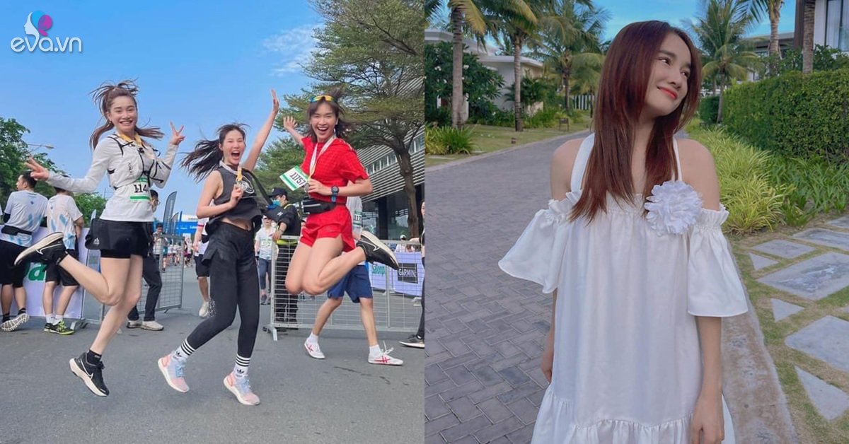 I thought Nha Phuong was wearing a skirt to jog, but the revealing pants inside “cleared” all of them