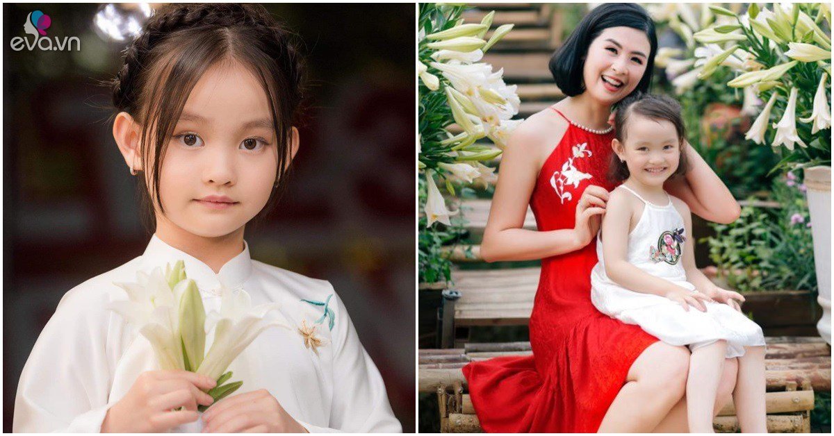 The 6-year-old adopted daughter of Miss Ngoc Han has a beautiful face and rich ears