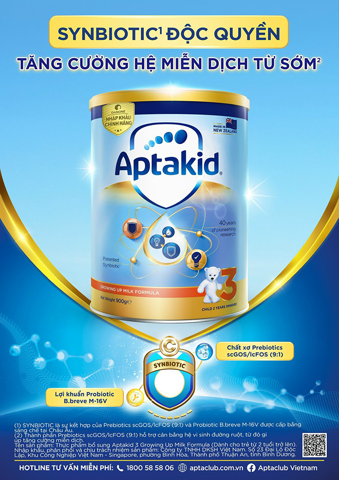 Aptakid 3 giúp tăng cường miễn dịch cho trẻ, trọn vẹn dưỡng chất từ New Zealand - 2