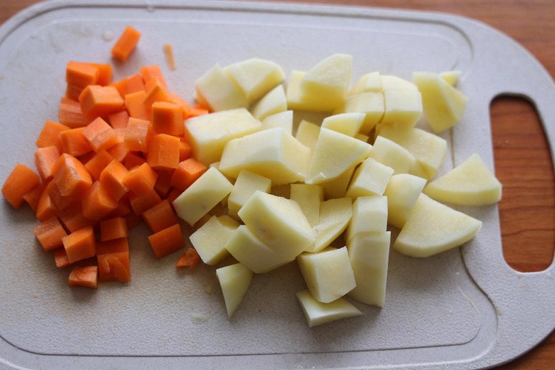 It's cool to make a 2-in-1 rice dish, the whole family can eat without needing to cook soup - 5