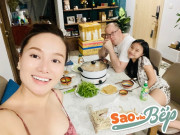 Bếp Eva - Thu Phượng chiêu đãi chồng Tây và con gái lẩu như nhà hàng, ấm lòng cảnh bố dượng con riêng