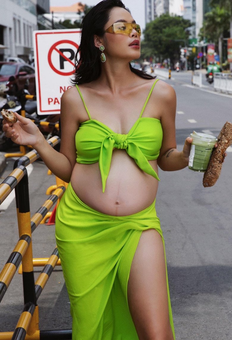 Trần Hiền, bà bầu mới nhất của Vbiz có gu ăn mặc khoe bụng to tròn siêu đẹp - 1
