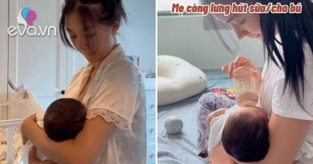 Giving birth to a rich husband, hotgirl Ha Thanh is stressed when she hears her baby cry, and she doesn’t like turmeric meat