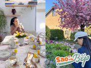 Bếp Eva - Sang quê chồng Tây đẹp mê, Lý Thanh Thảo thích thú với bàn ăn "cưng xỉu" mẹ chồng chuẩn bị