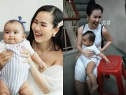 Giải trí - Con gái lai Ấn của Võ Hạ Trâm cất tiếng nói đầu tiên, bị ví như "lực sĩ"