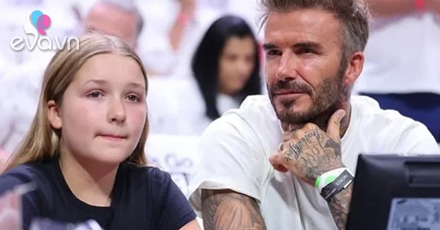 Beckham caused a stir on the football field, but the act of the daughter caused a fever