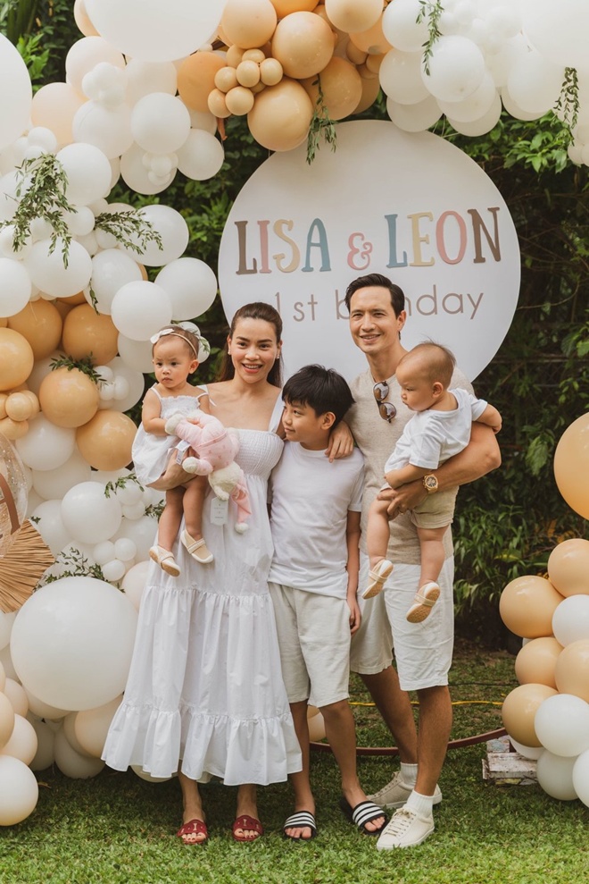 Seeing Lisa leaning over to kiss Leon's lips, Ho Ngoc Ha admitted that her child imitated her parents - 6