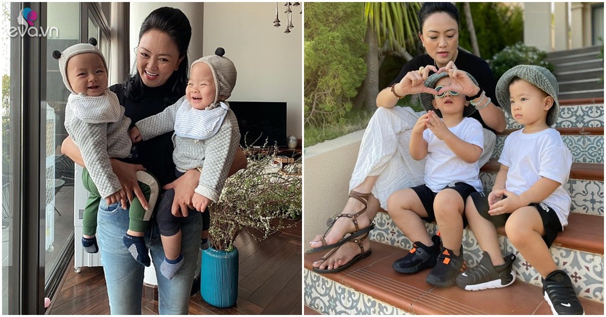 Vice principal Van Thuy Duong U50 was tricked by her husband to give birth, the twins are now 3 years old, lovely