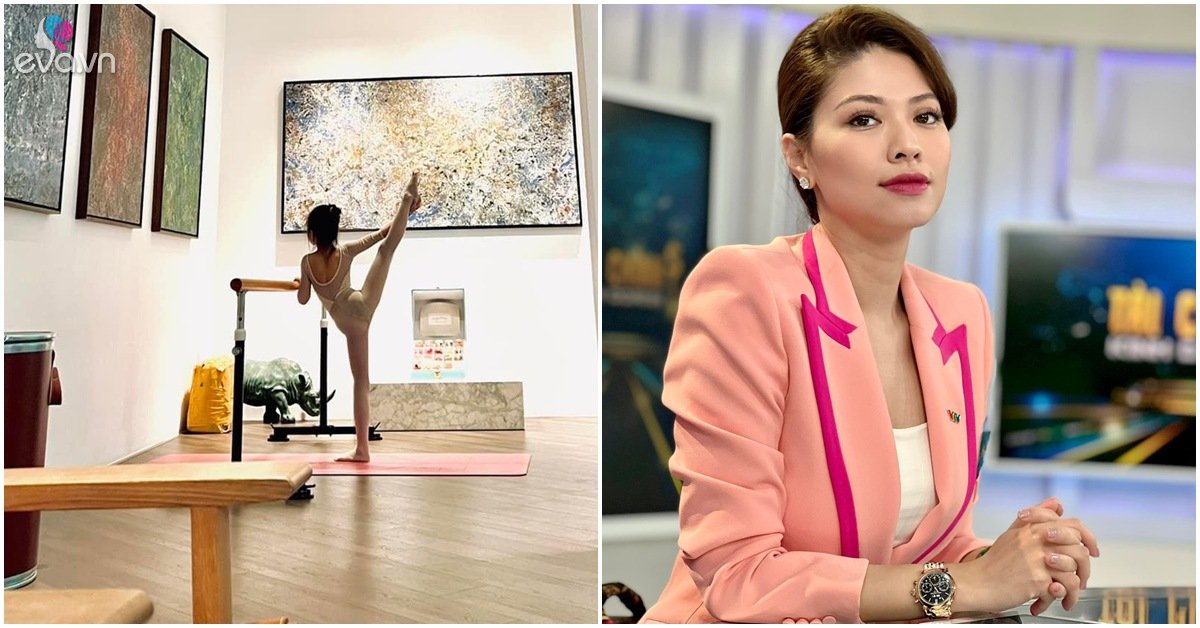 BTV VTV Ngoc Trinh shows off her long and straight-legged daughter, good at ballet dancing as well as respectable people in the profession