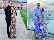 Làm mẹ - Đoan Trang "ba mét bẻ đôi" lấy chồng Tây gần 2m, ngắm chiều cao con gái mà xuýt xoa