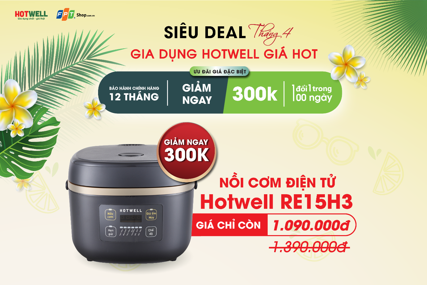 Cơn mưa sale lớn từ gia dụng Hotwell chào mừng đại lễ 30/4 - 2