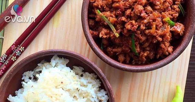 How to make spicy, delicious shrimp paste with delicious meat and extremely wasteful rice