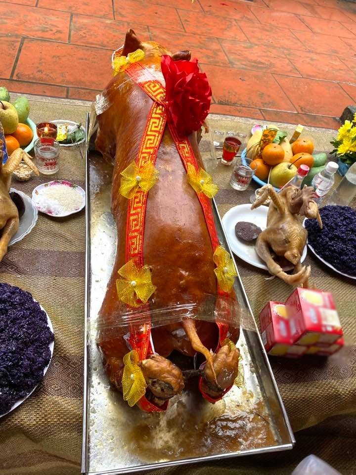 MC Thao Van shows off a grand feast in her hometown of Lang Son, friends look at it and crave amp;#34;wet shirtamp;#34;  - 4