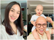 Làm mẹ - Phan Đinh Tùng mắc bệnh tóc không mọc, ai gặp 2 con đều xuýt xoa mái tóc
