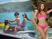 Làm đẹp - Đi biển chỉ mặc quần short, bạn gái "thiên thần nội y" của Bùi Tiến Dũng khoe đôi chân miên man