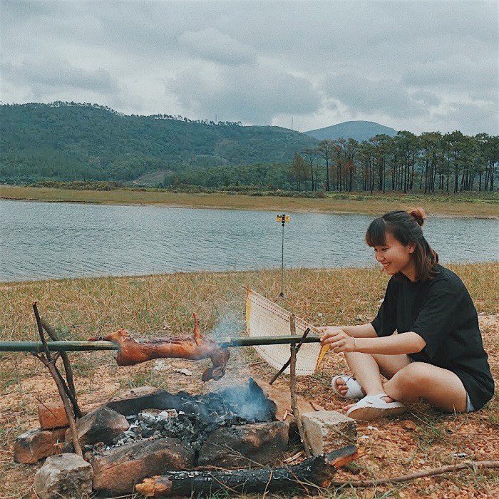 6 most attractive destinations on the occasion of 30/4-1/5: Super close to Hanoi, camping for barbecue is free; #34;  - 8