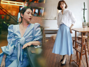 Thời trang - Hè này mà mặc đồ màu xanh baby hot hit, vẻ ngoài của nàng chỉ có sành điệu trở lên