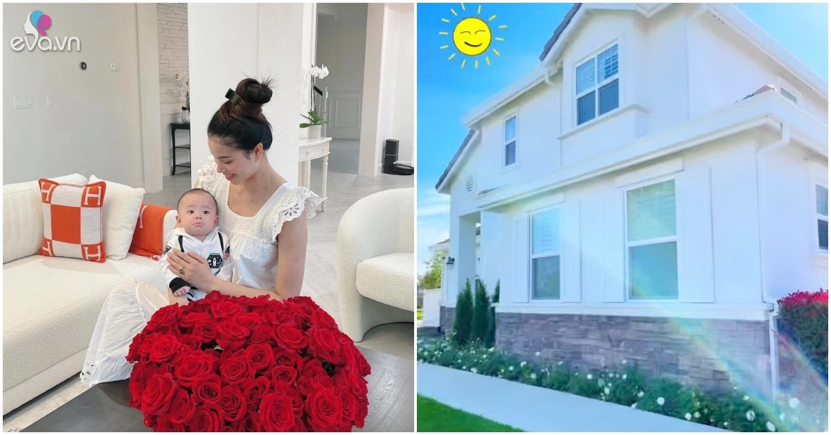After the rumor about going back to Vietnam, Pham Huong showed off the whole view of the super big villa in the US