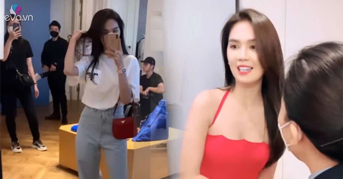 Before being bullied by big brands, Ngoc Trinh went shopping and was taken care of like a queen