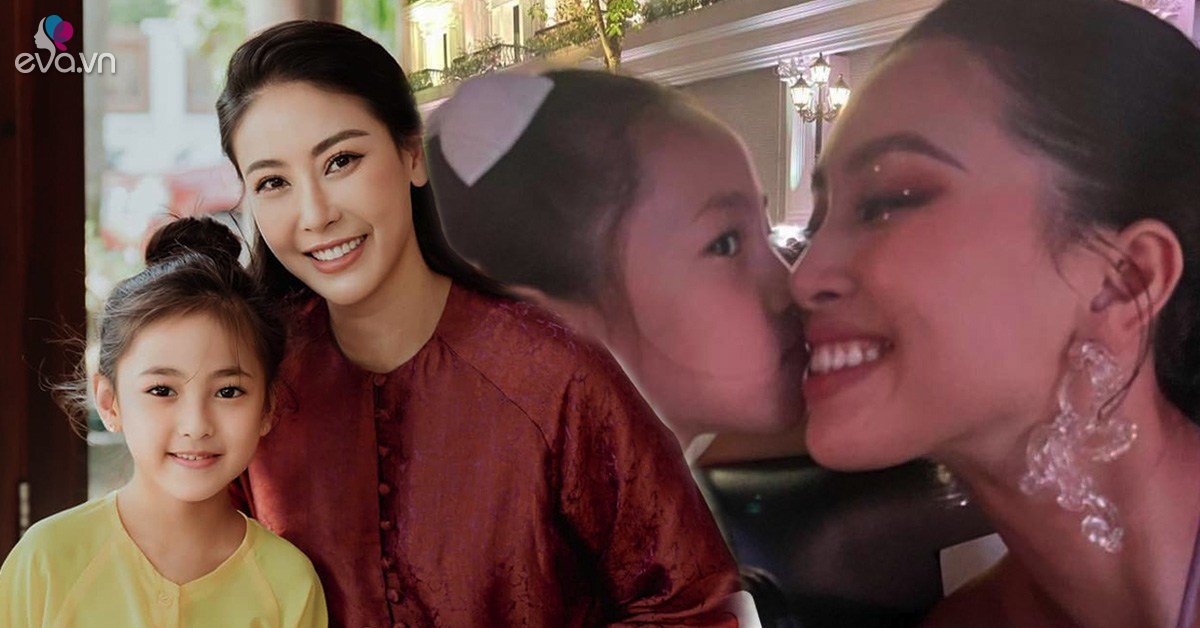 6-year-old Ha Kieu Anh’s daughter competes with Miss Tieu Vy, the angle is equally beautiful