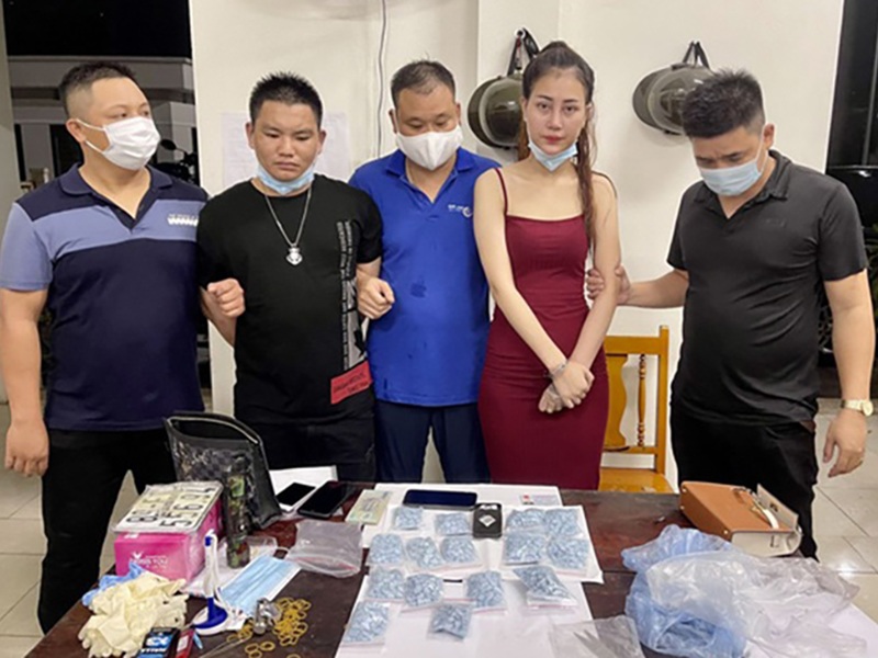 Lê Thị Bích Ngọc (22 tuổi, ở huyện Thanh Hà, tỉnh Hải Dương) bị bắt giữ vào hồi tháng 7/2021 để điều tra hành vi Mua bán trái phép chất ma túy. 
