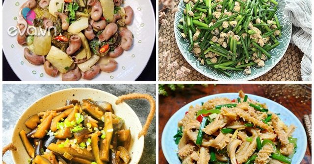 6 simple, delicious stir-fry dishes, super rice-consuming for humid weather days