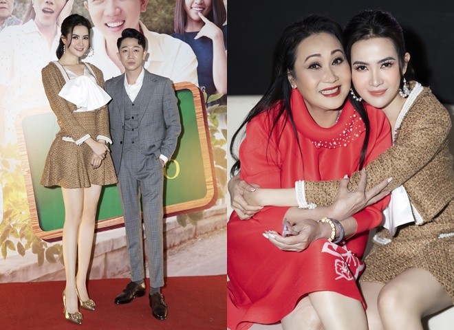 Người đẹp quê Tiền Giang có dịp hội ngộ người mẹ trên màn ảnh của mình là nghệ sĩ Thanh Hằng.