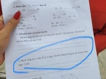 Bài toán tiểu học khiến cộng đồng mạng tranh cãi dữ dội vì quá vô lý